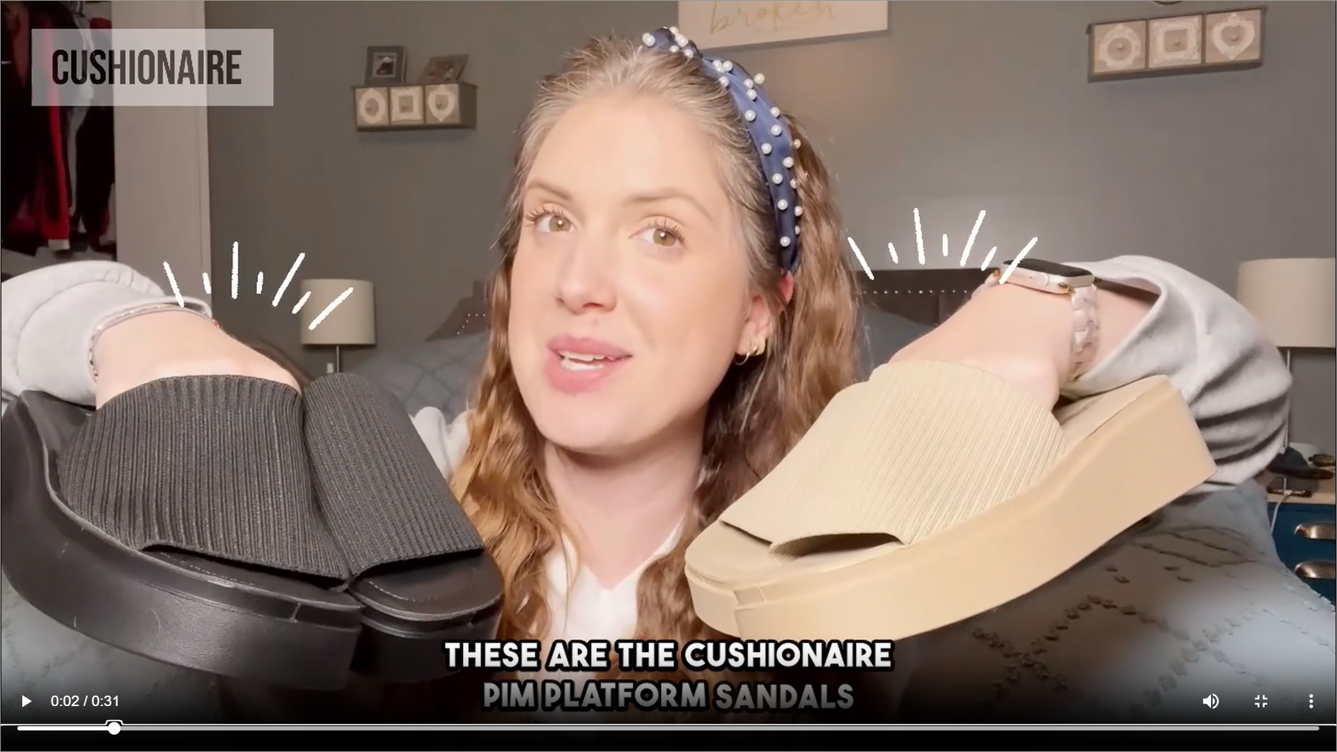 Amazon.com | CUSHIONAIRE Pim Wedge Chunky Platform Womens Sandals